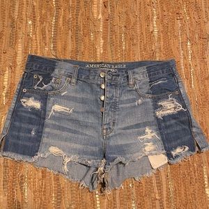AMERICAN EAGLE High Rise Jean Shorts (size 10)